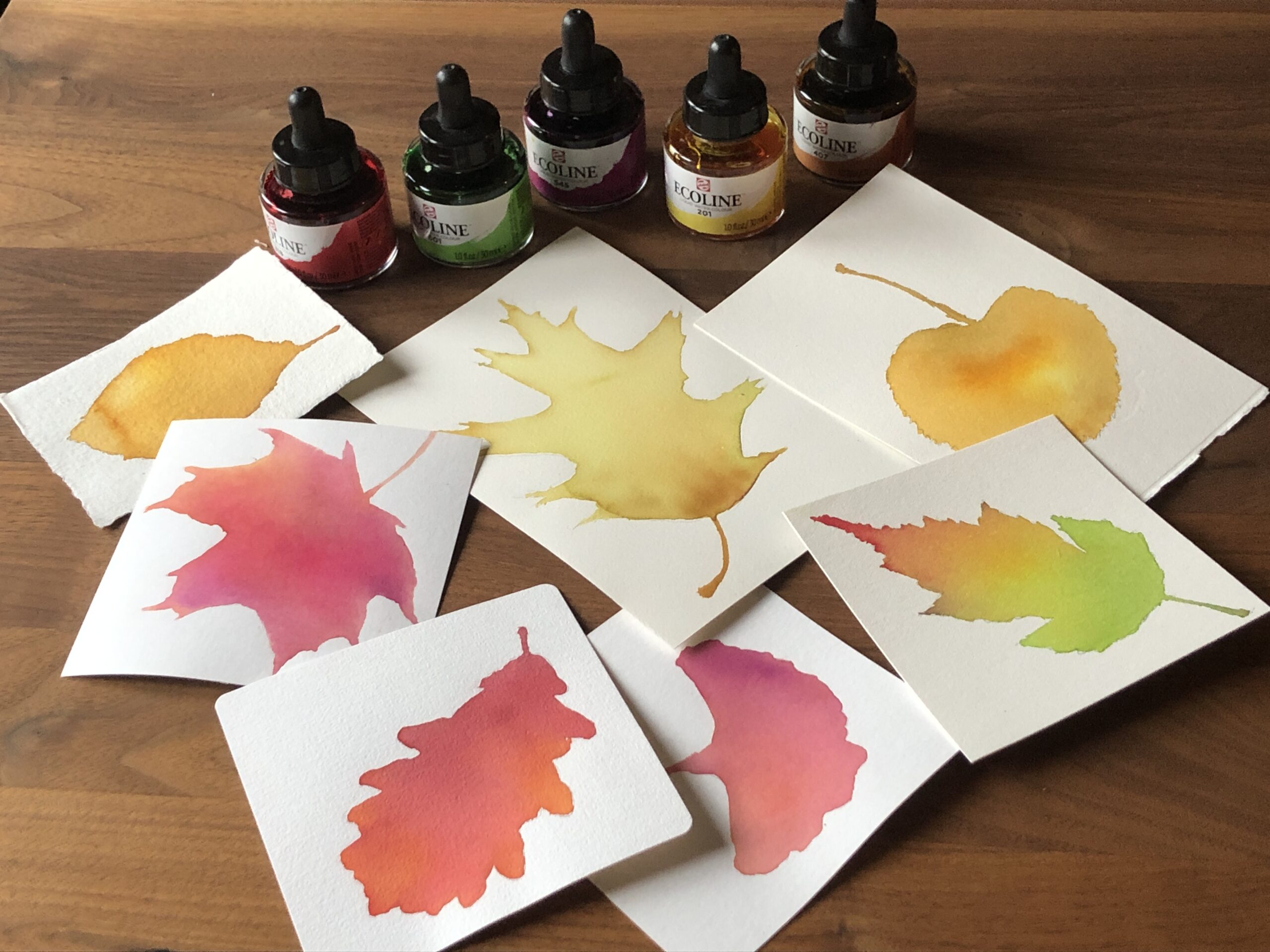 Zentangle Herbstblatt, CZT Beata Sievi, Winterthur